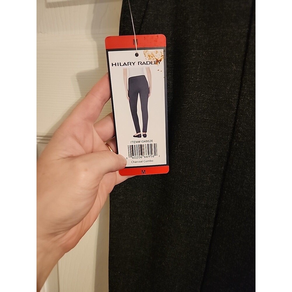 Hillary Radley Women's M (8/10) Charcoal Gray Stretch Slacks Professional Dress - Picture 3 of 8
